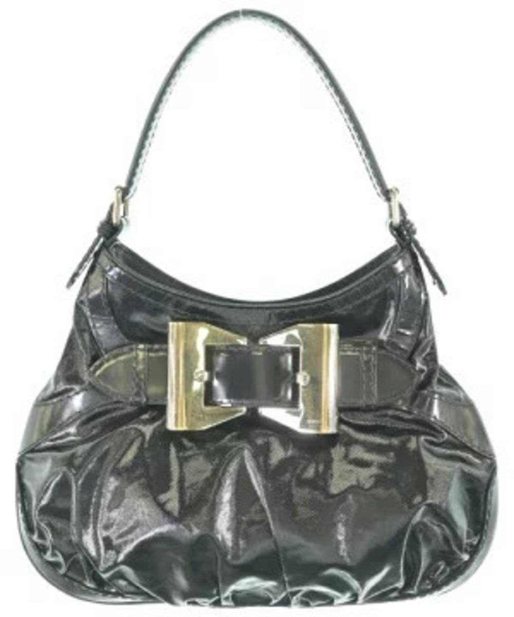 Gucci Dialux Queen Bow Hobo bag polished bow buckle Black